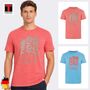 Kurzarm T-Shirt Rundhalsausschnitt Frontprint