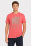 Kurzarm T-Shirt Rundhalsausschnitt Frontprint