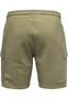 Sweat Bermuda Shorts mit elastischem Bund und Cargotaschen