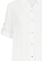 Kurzarmkleid Krempel�rmel Einfarbig Knopfleiste Modern