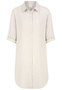 Kurzarmkleid Krempel�rmel Einfarbig Knopfleiste Modern