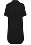 Kurzarmkleid Krempel�rmel Einfarbig Knopfleiste Modern