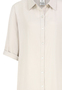 Kurzarmkleid Krempel�rmel Einfarbig Knopfleiste Modern