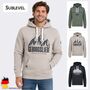 Kapuzenpullover Bergmotiv Eingrifftasche Rippb�ndchen