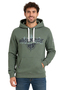 Kapuzenpullover Bergmotiv Eingrifftasche Rippb�ndchen 