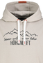 L�ssiger Langarm Kapuzenpullover Motivprint K�ngurutasche