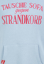 Sweat Hoodie Kapuze Spruchdruck Kordelzug Langarm