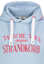 Sweat Hoodie Kapuze Spruchdruck Kordelzug Langarm