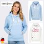 Kapuzenpullover Stickerei Spruch Rippb�ndchen Modisch