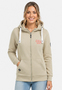 Kapuzenpullover Rei�verschluss Stickerei Eingrifftaschen