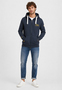 Stylischer Hoodie Durchgehender Rei�verschluss Kordelzug
