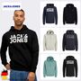 Jack & Jones Sweat Hoodie Bedruckt Kordelzug Rippb�ndchen Modisch
