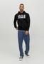 Jack & Jones Sweat Hoodie Bedruckt Kordelzug Rippb�ndchen Modisch