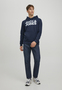 Jack & Jones Sweat Hoodie Bedruckt Kordelzug Rippb�ndchen Modisch