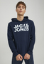 Jack & Jones Sweat Hoodie Bedruckt Kordelzug Rippb�ndchen Modisch