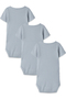 Body Henley Ausschnitt 3er Set Druckknopf Weich Kurzarm 