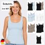 �rmelloses Top Rundhalsausschnitt 2er-Set Regular Fit