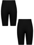 Unifarbene Shorts 2er-Set Elastischer Bund K�rperbetont