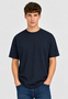 Kurzarm T-Shirt Rundhalsausschnitt 2er-Set Unifarben 