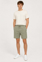 Einfarbige Shorts Eingrifftaschen Elastischer Bund