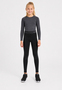 Sportleggings K�rperbetont Logomuster Nahtlos Design