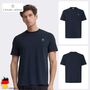Kurzarm T-Shirt Stickerei Rundhalsausschnitt Regular Fit