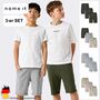 L�ssige Shorts Seitentaschen 3er-Set Elastischer Bund 