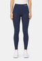Sportleggings Hoher Schnitt Elastischer Bund Einfarbig