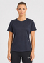 Einfarbiges Trainingsshirt 2er-Set Rundhals Kurzarm