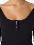 Langarmshirt Henley Ausschnitt Knopfverschluss Stilvoll