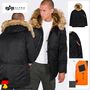 Wattierte Jacke Durchgehender Rei�verschluss Unifarben