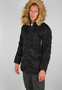 Wattierte Jacke Durchgehender Rei�verschluss Unifarben