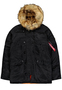 Wattierte Jacke Durchgehender Rei�verschluss Unifarben