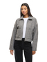 Kurzjacke Rei�verschluss Unifarben Langarm Elegant