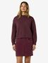 Rundhals-Pullover mit langen �rmeln und geripptem Saum