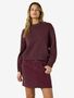 Rundhals-Pullover mit langen �rmeln und geripptem Saum
