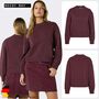 Rundhals-Pullover mit langen �rmeln und geripptem Saum