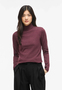 Rollkragenpullover Langarm Unifarben Klassisches Design