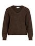 Moderner Strickpullover V-Ausschnitt Rippb�ndchen Langarm