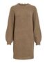 VILA Kurzes Strickkleid Rundhalsausschnitt Langarm Modisch