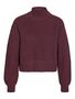 Klassischer Pullover Stehkragen Langarm Unifarben