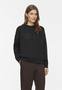 Stylischer Pullover Rundhals Stickerei Unifarben Langarm