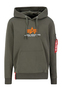 Stylischer Hoodie Kapuze Eingrifftaschen Logodruck