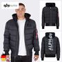 Pufferjacke Kapuze Rei�verschluss�rmeltasche Langarm 