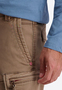 Vielseitige Cargohose Kn�chellang Unifarben Modisch