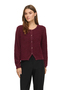 Elegante Strickjacke Rundhals Knopfverschluss Langarm