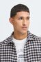 Kariertes Langarmhemd Kentkragen Knopfleiste Modisch