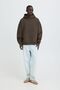 Unifarbener Kapuzenpullover K�ngurutasche Rippb�ndchen