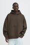 Unifarbener Kapuzenpullover K�ngurutasche Rippb�ndchen