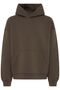 Unifarbener Kapuzenpullover K�ngurutasche Rippb�ndchen